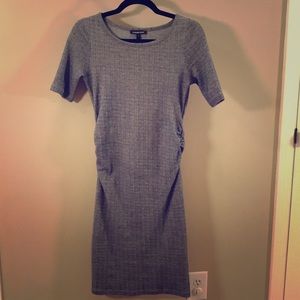 Isabella Oliver Ruched Maternity Dress Grey